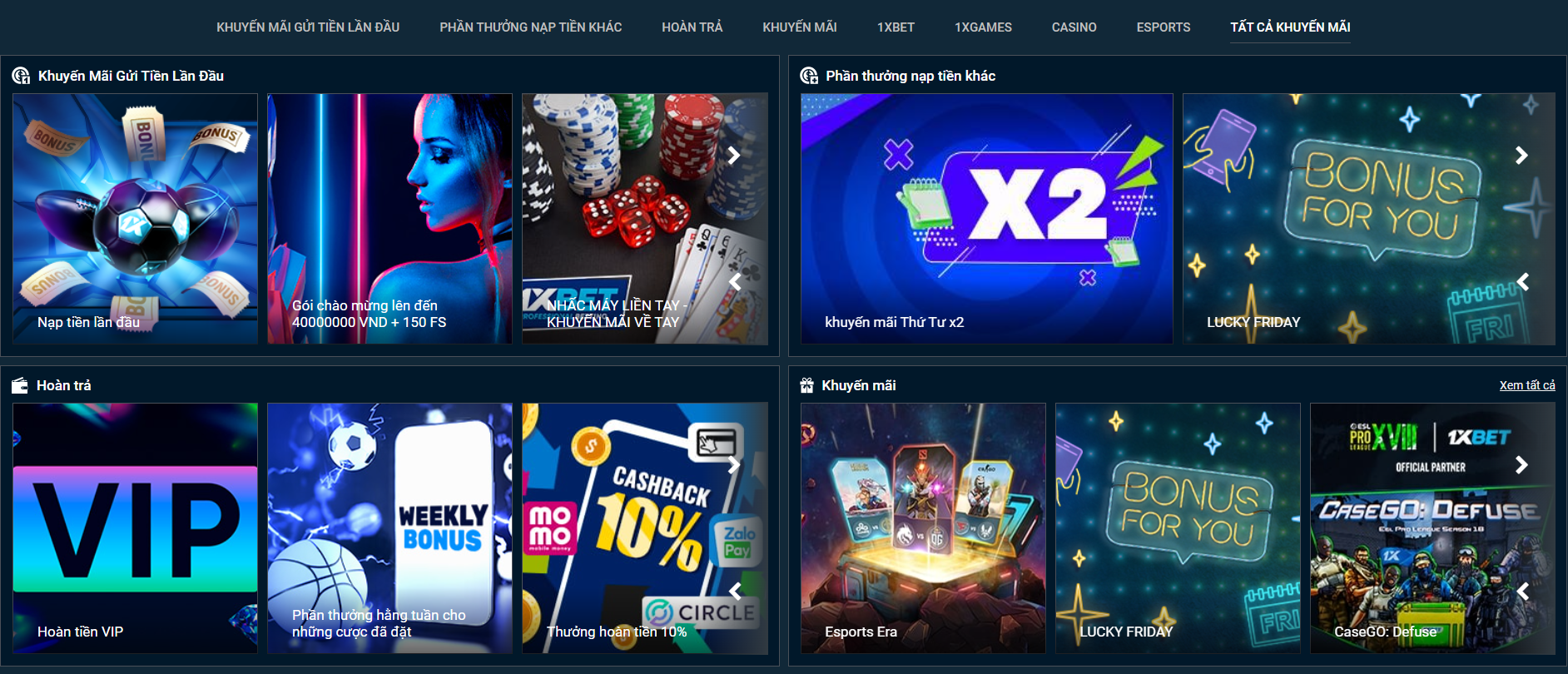 Tiền thưởng từ 1 x Bet Tiền thưởng từ 1 x Bet