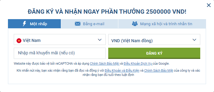 Đăng ký tại 1 x Bet Đăng ký tại 1 x Bet